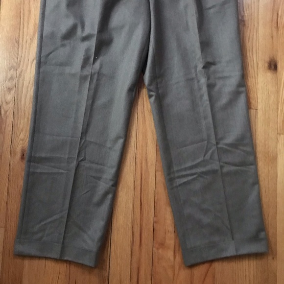 Jack Victor Men's Pleated Dress Pants Super 120s Italian Wool Taupe 36x29 - Picture 5 of 12
